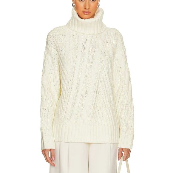 Song of Style Nantale Cable Knit Turtleneck Sweater XS - Picture 6 of 6